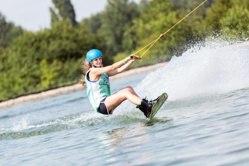 Geschwindigkeit auf dem Wakeboard